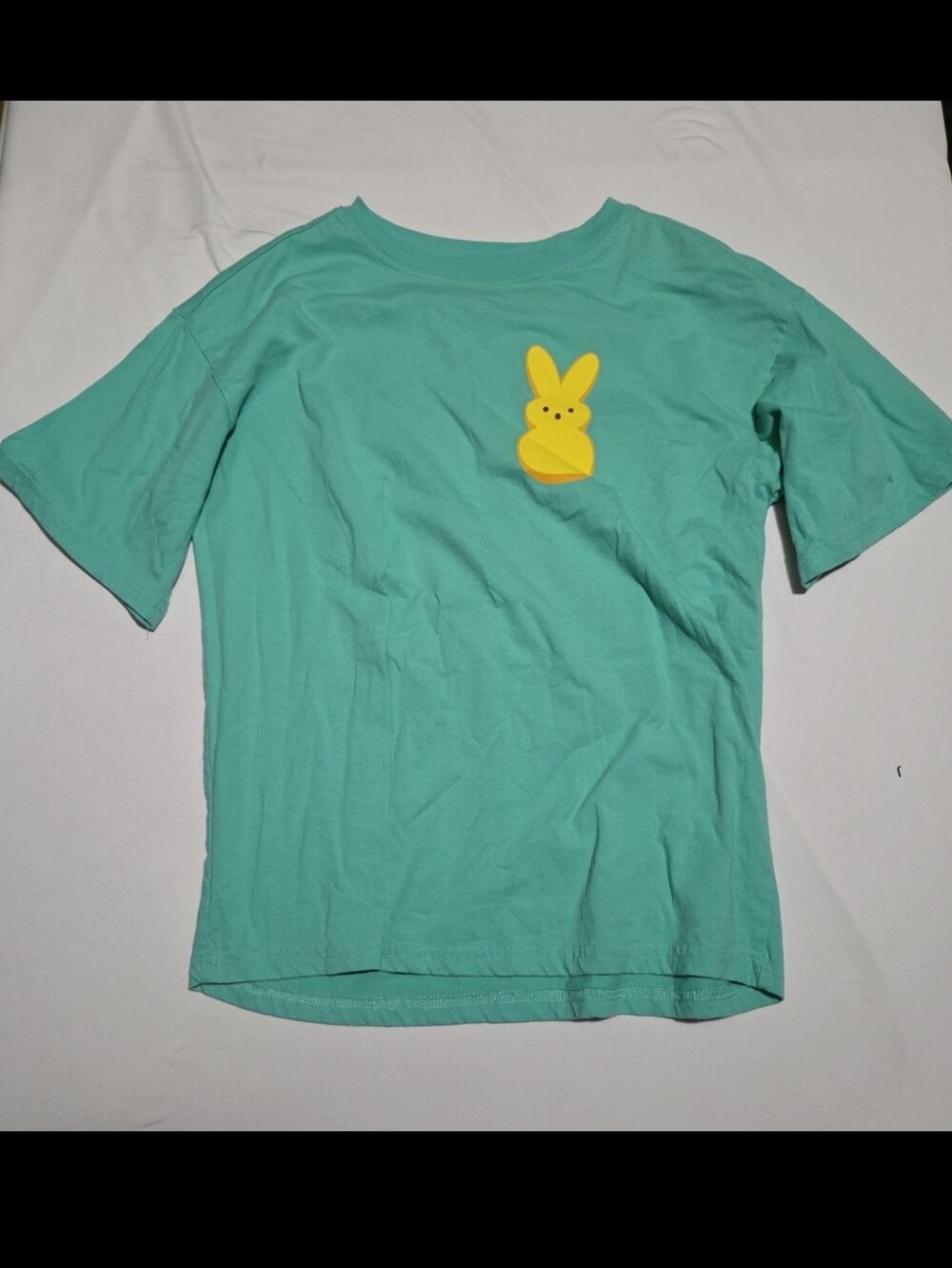 Peeps boys 14-16 green Easter bunny shirt #23